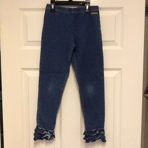 Matilda Jane ruffle jeggings girls size 8